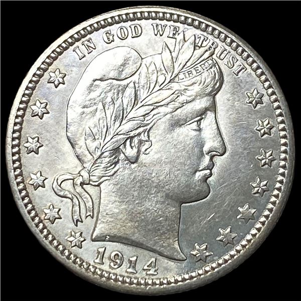 1914 Barber Silver Quarter UNCIRCULATED