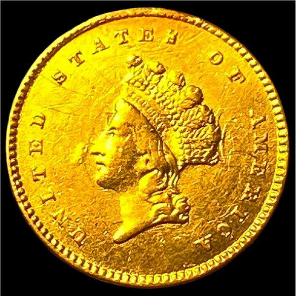 1854 Gold $1 Indian Princess Type 2 HIGH  GRADE