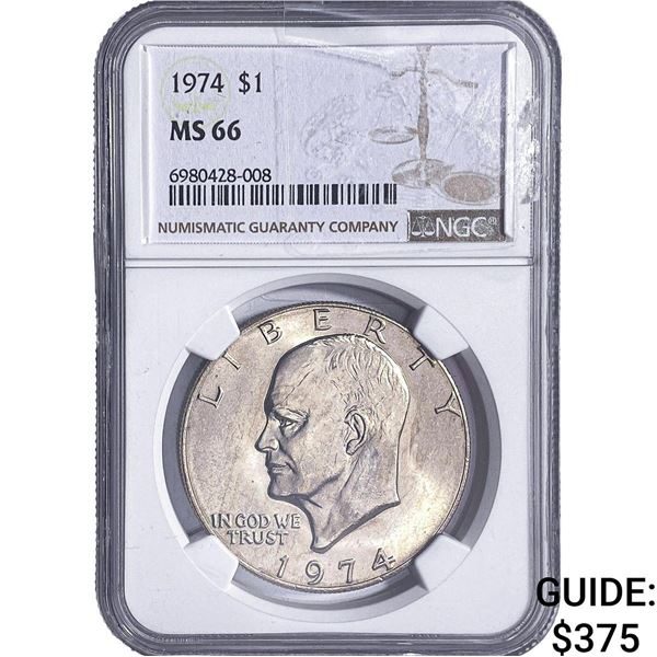 1974 Eisenhower Dollar NGC MS66