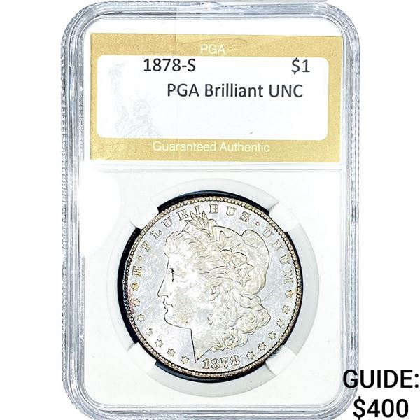 1878-S Morgan Silver Dollar PGA Brilliant UNC