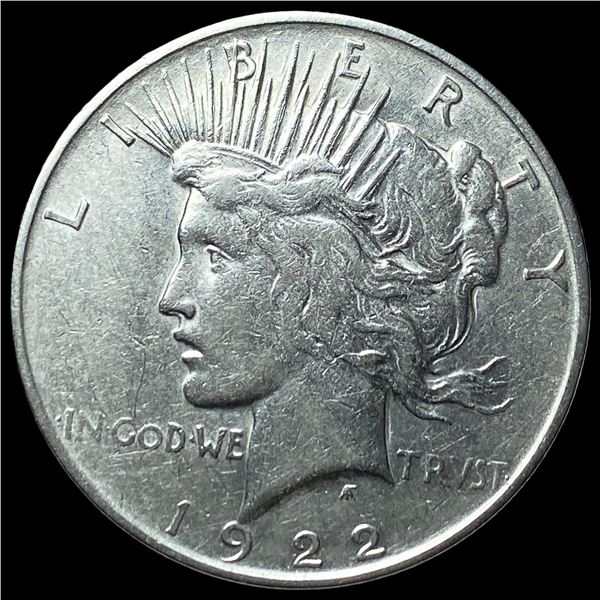1922-D Silver Peace Dollar NEARLY  UNCIRCULATED