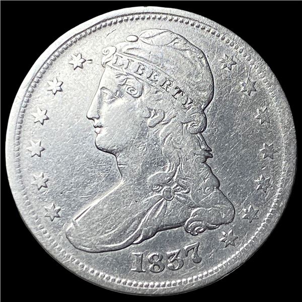 1837 Capped Bust Half Dollar LIGHTLY  CIRCULATED