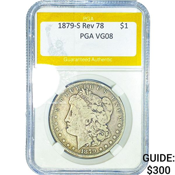 1879-S Rev 78 Morgan Silver Dollar PGA VG08