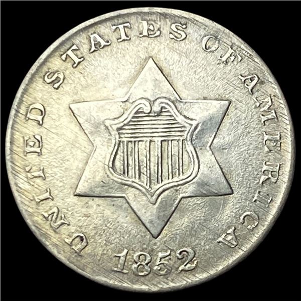 1852 Silver Three-Cent Piece UNCIRCULATED