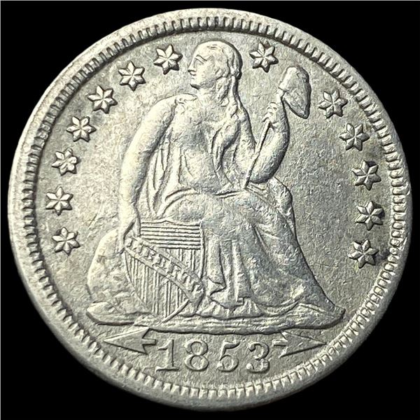 1853 Arrows Seated Liberty Dime CLOSELY   UNCIRCULATED