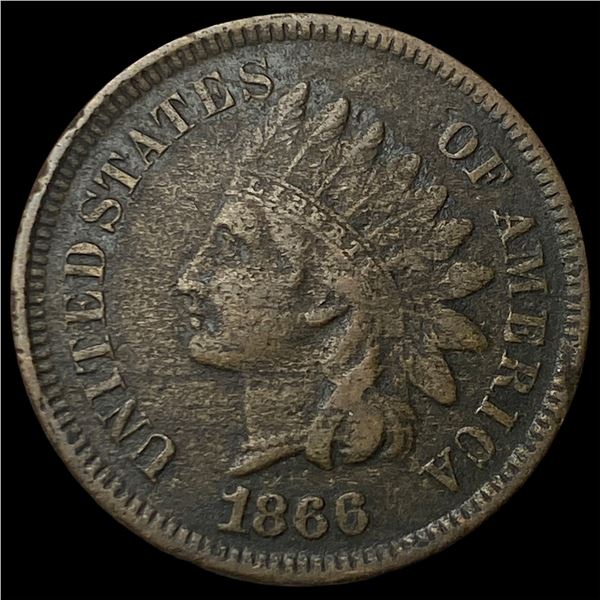 1866 Indian Head Cent LIGHTLY CIRCULATED