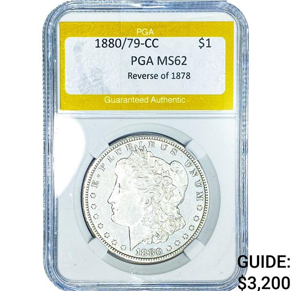 1880/79-CC Rev 78 Morgan Silver Dollar PGA  MS62