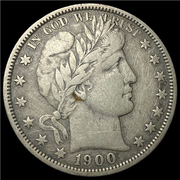 1900-O Silver Barber Half Dollar LIGHTLY   CIRCULATED