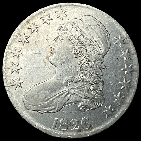 1826 Capped Bust Half Dollar CLOSELY   UNCIRCULATED