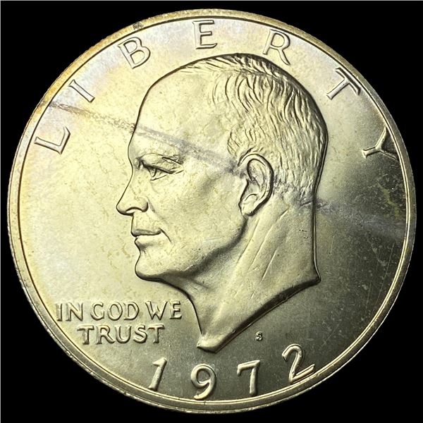 1972-S Eisenhower Silver Dollar GEM BU