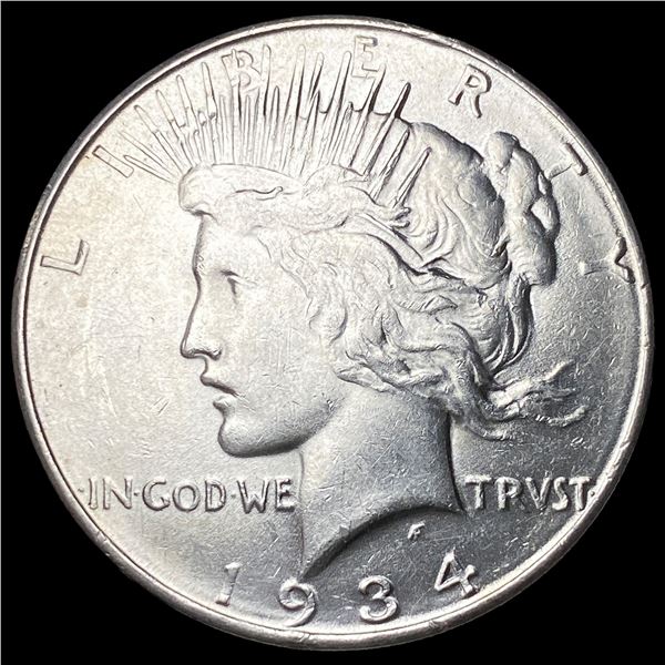 1934-D Silver Peace Dollar CLOSELY   UNCIRCULATED