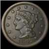 Image 1 : 1847 Braided Hair Large Cent CLOSELY   UNCIRCULATED