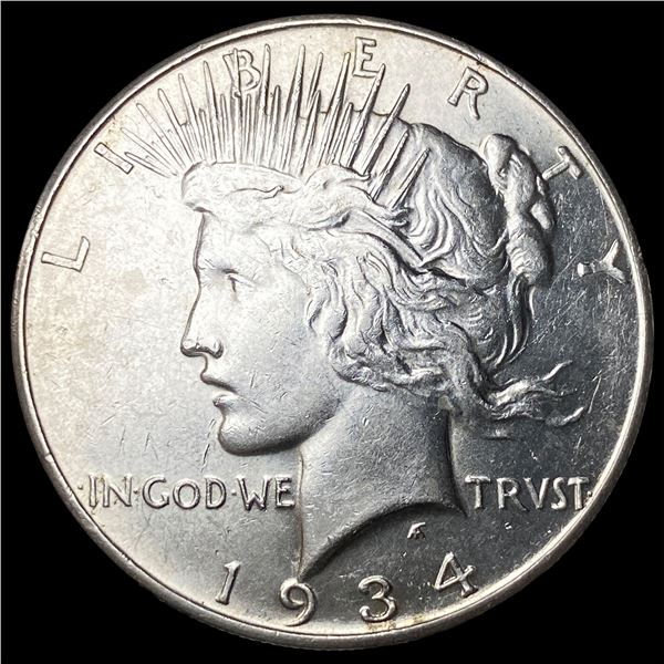 1934-D Silver Peace Dollar CLOSELY   UNCIRCULATED