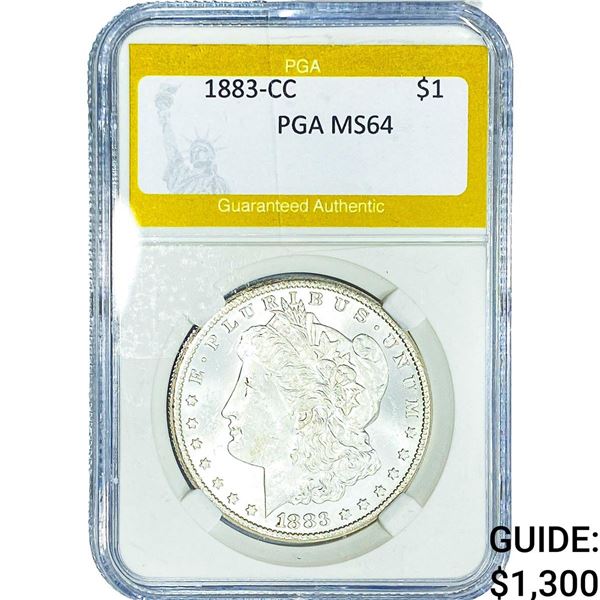 1883-CC Morgan Silver Dollar PGA MS64