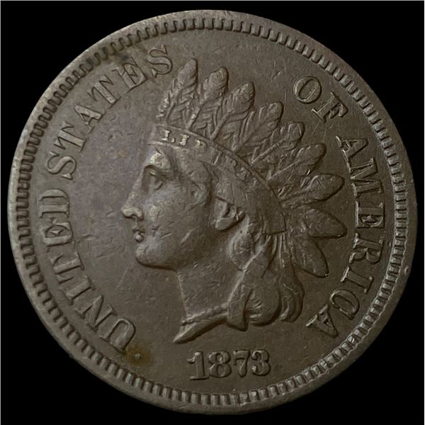 1873 Indian Head Cent LIGHTLY CIRCULATED