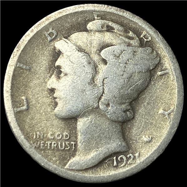 1921 Silver Mercury Dime NICELY CIRCULATED