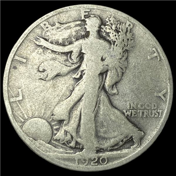 1920-D Silver Walking Liberty Half Dollar   NICELY CIRCULATED