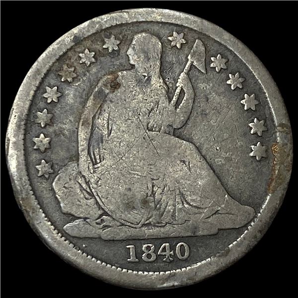 1840-O Silver Seated Liberty Dime NICELY   CIRCULATED