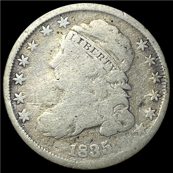1835 Capped Bust Dime NICELY CIRCULATED
