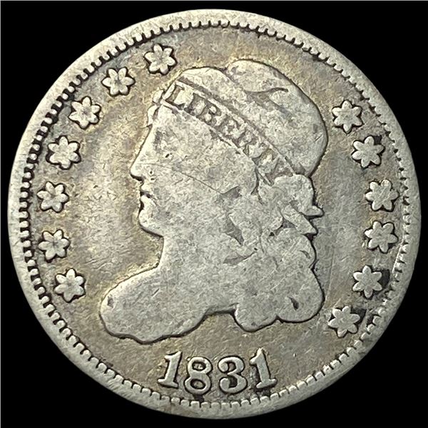 1831 Capped Bust Half Dime LIGHTLY CIRCULATED