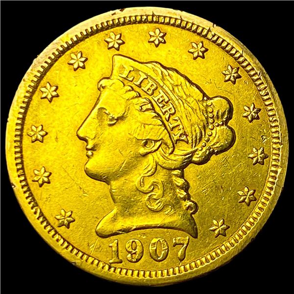 1907 Liberty Head Gold Quarter Eagle $2.50   NEARLY UNCIRCULATED