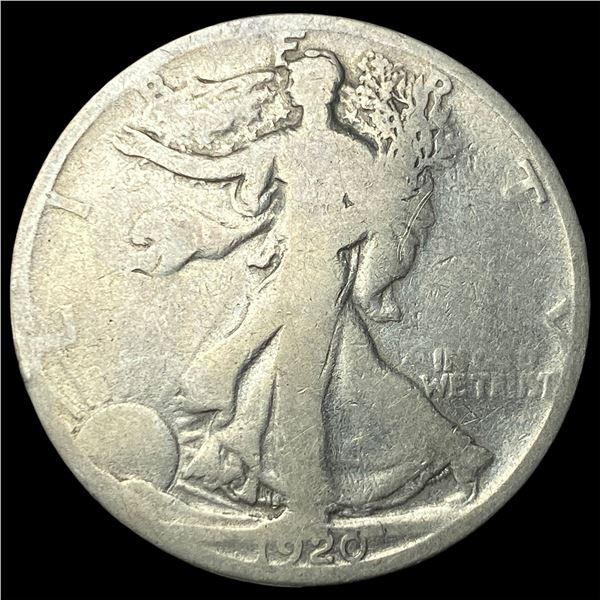1920-D Silver Walking Liberty Half Dollar   NICELY CIRCULATED