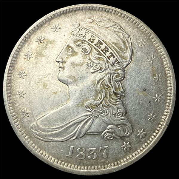 1837 Capped Bust Half Dollar CLOSELY   UNCIRCULATED