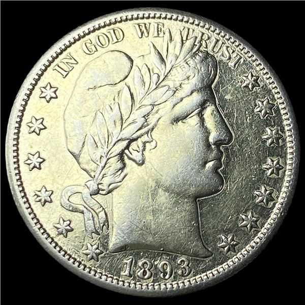 1893-S Silver Barber Half Dollar HIGH GRADE