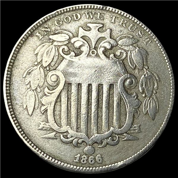 1866 Shield Nickel HIGH GRADE
