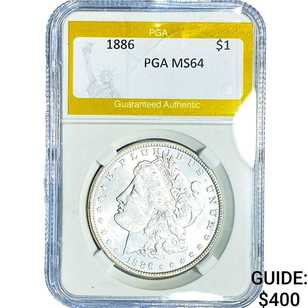 1886 Morgan Silver Dollar PGA MS64
