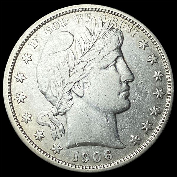 1906-O Silver Barber Half Dollar CLOSELY   UNCIRCULATED
