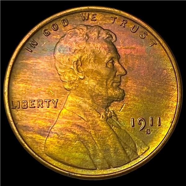 1911-S Lincoln Wheat Cent CLOSELY   UNCIRCULATED