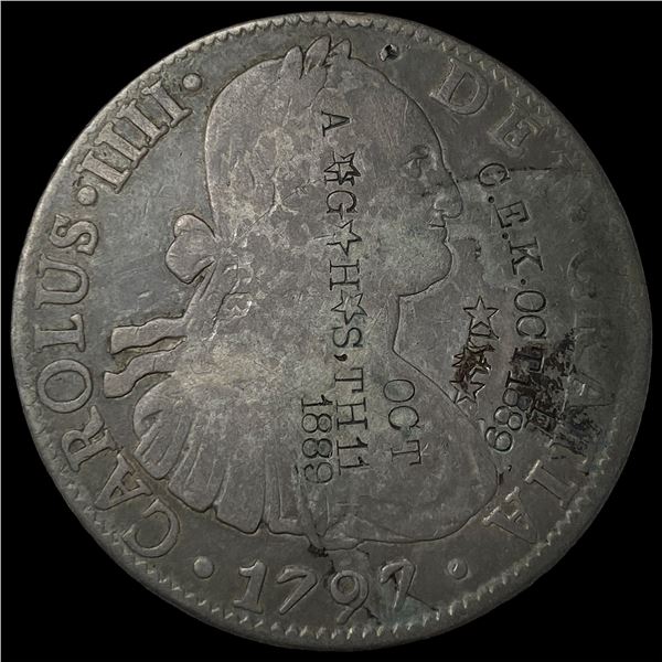 1797Mo FM Mexico 8 Reales NICELY CIRCULATED