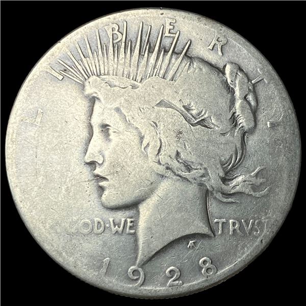 1928 Peace Silver Dollar LIGHTLY CIRCULATED