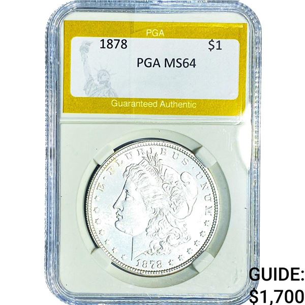 1878 Morgan Silver Dollar PGA MS64