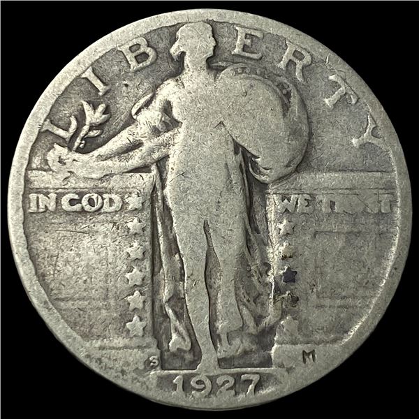 1927-S Silver Standing Liberty Quarter NICELY   CIRCULATED