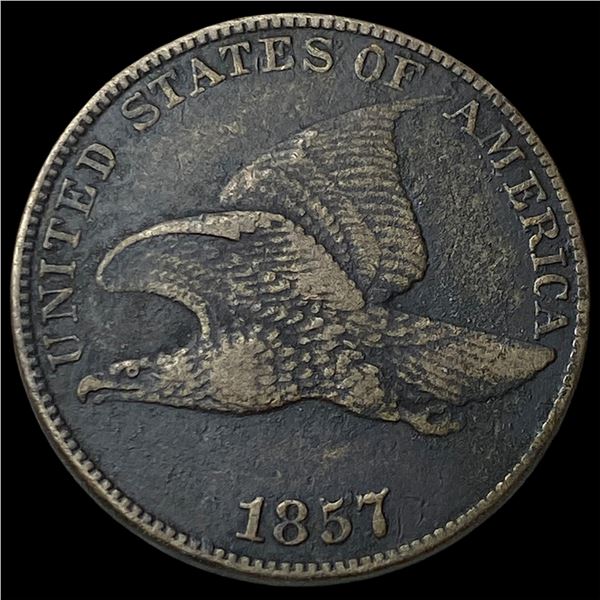 1857 Flying Eagle Cent NEARLY UNCIRCULATED