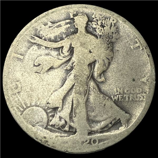 1920-D Silver Walking Liberty Half Dollar   NICELY CIRCULATED