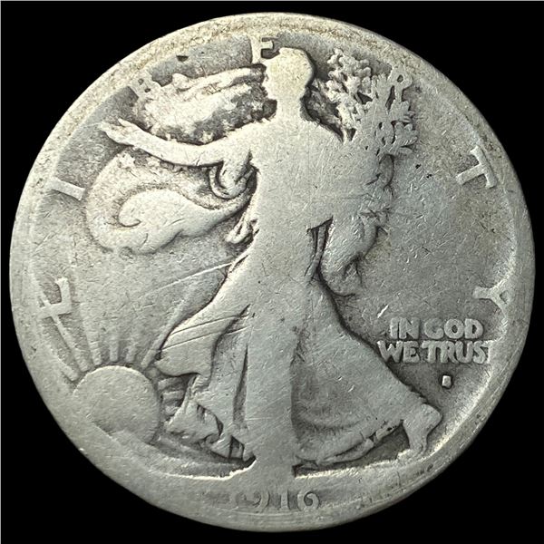1916-S Walking Liberty Half Dollar NICELY   CIRCULATED