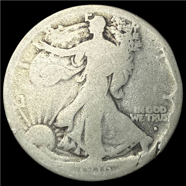 1916-D Silver Walking Liberty Half Dollar   NICELY CIRCULATED
