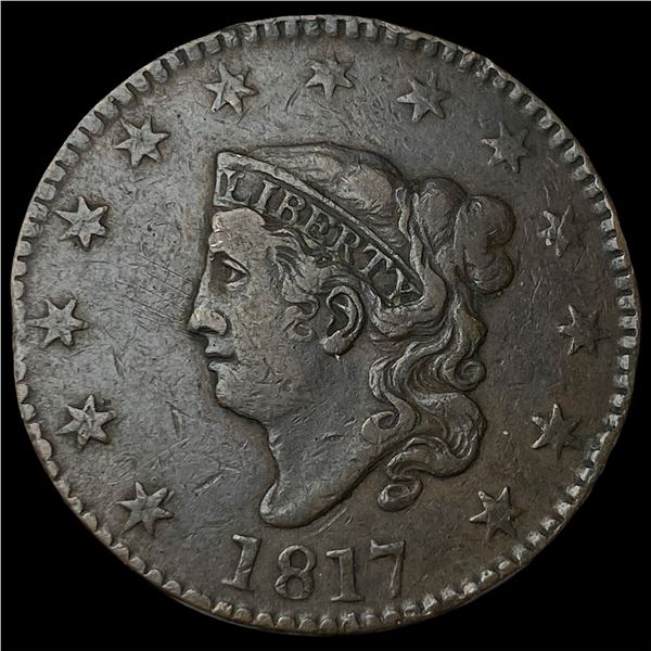 1817 Copper Large Cent NEARLY UNCIRCULATED