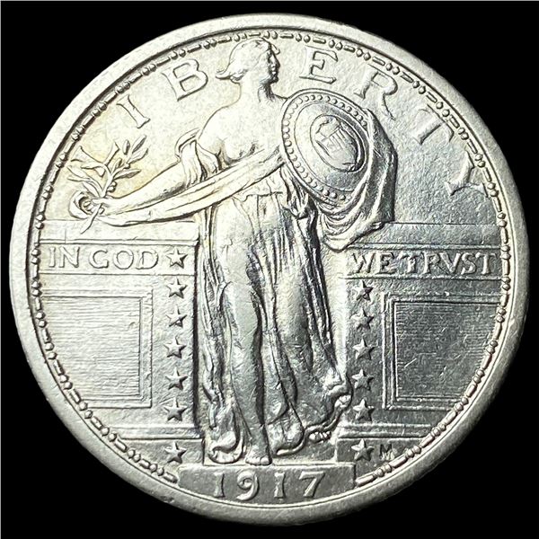 1917 Type 1 Standing Liberty Quarter CLOSELY   UNCIRCULATED