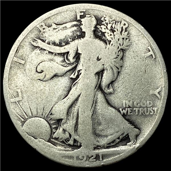 1921-S Silver Walking Liberty Half Dollar   NICELY CIRCULATED