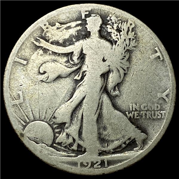 1921-S Silver Walking Liberty Half Dollar   NICELY CIRCULATED