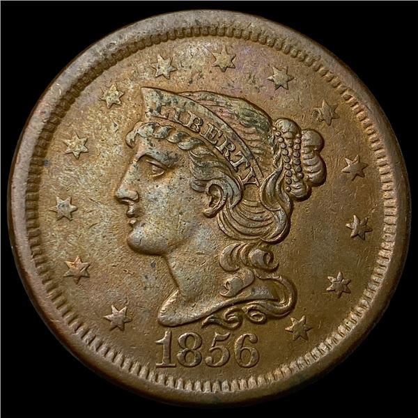 1856 Braided Hair Large Cent CLOSELY   UNCIRCULATED
