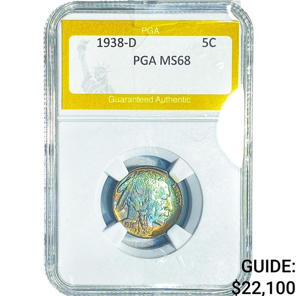 1938-D Buffalo Nickel PGA MS68