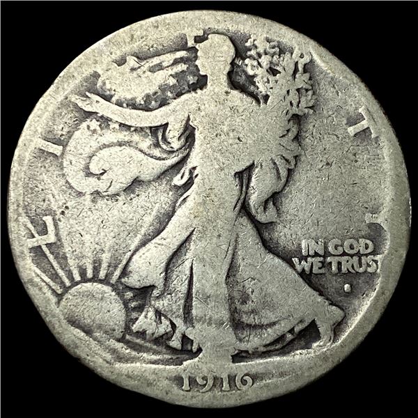 1916-S Walking Liberty Half Dollar NICELY   CIRCULATED