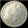 Image 1 : 1853 Arrows/Rays Seated Liberty Quarter   CLOSELY UNCIRCULATED