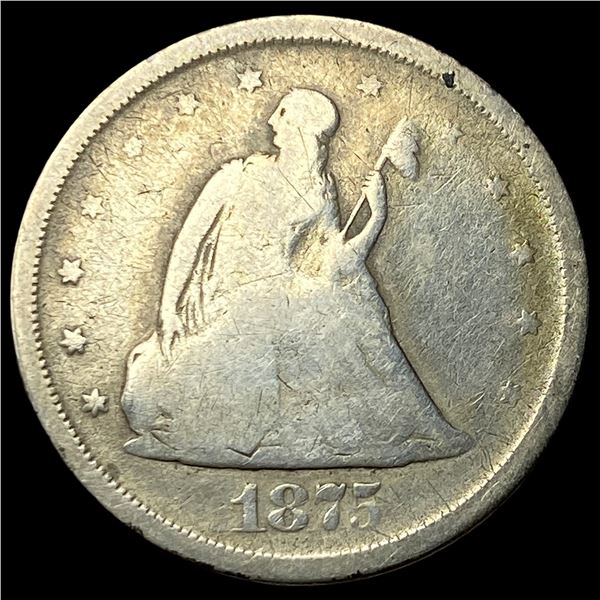 1875-S Silver Twenty Cents NICELY CIRCULATED