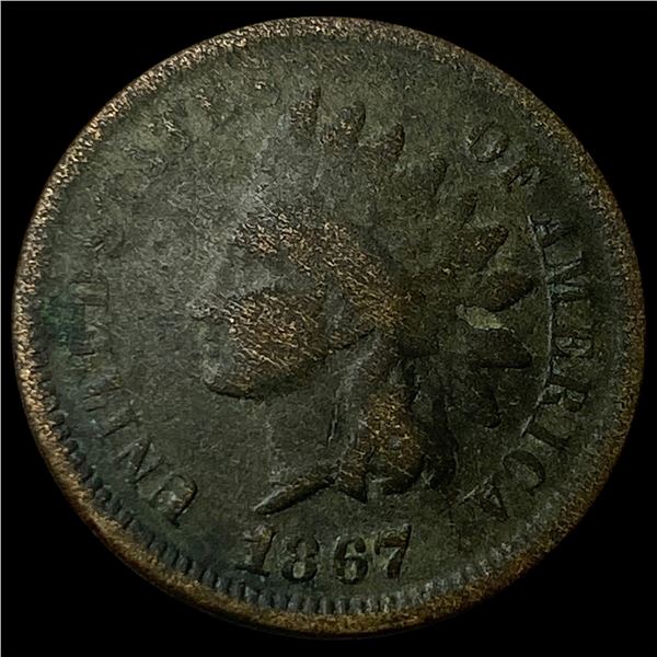 1867 Indian Head Cent NICELY CIRCULATED